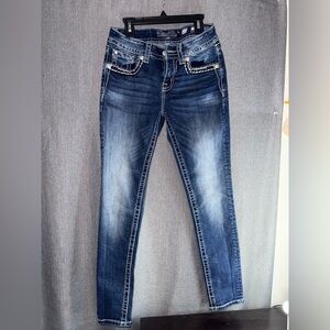 Miss Me Dark Blue Skinny Jeans